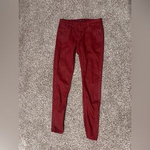 BIG STAR | red wax texture jeans | size 25
